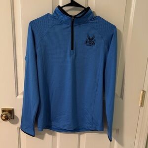 PGA Tour Valhalla Sky Blue Half-Zip Performance Pullover